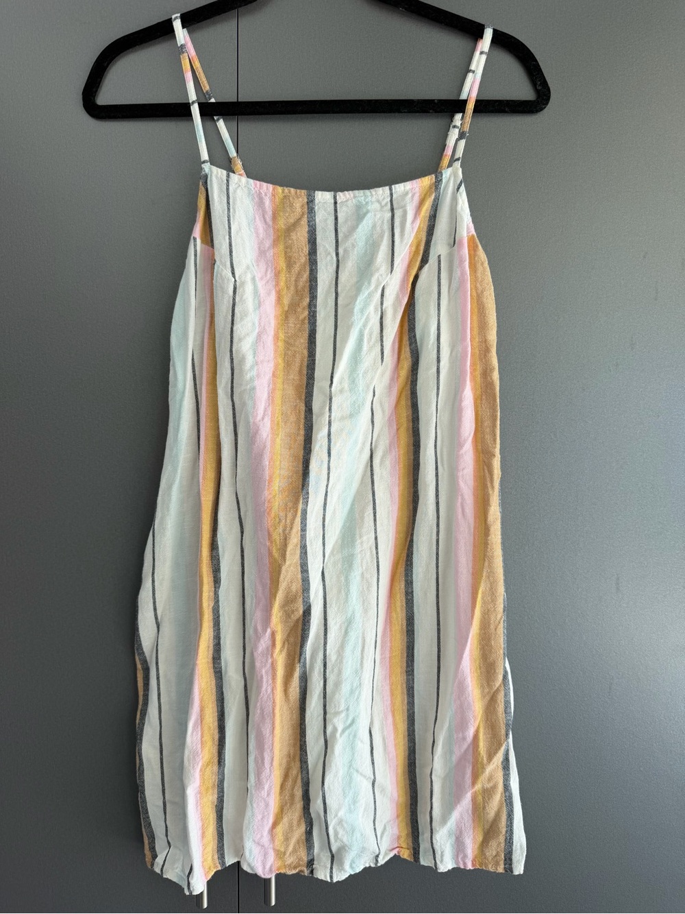 Billabong White Multicolor Striped Beach Cover-Up